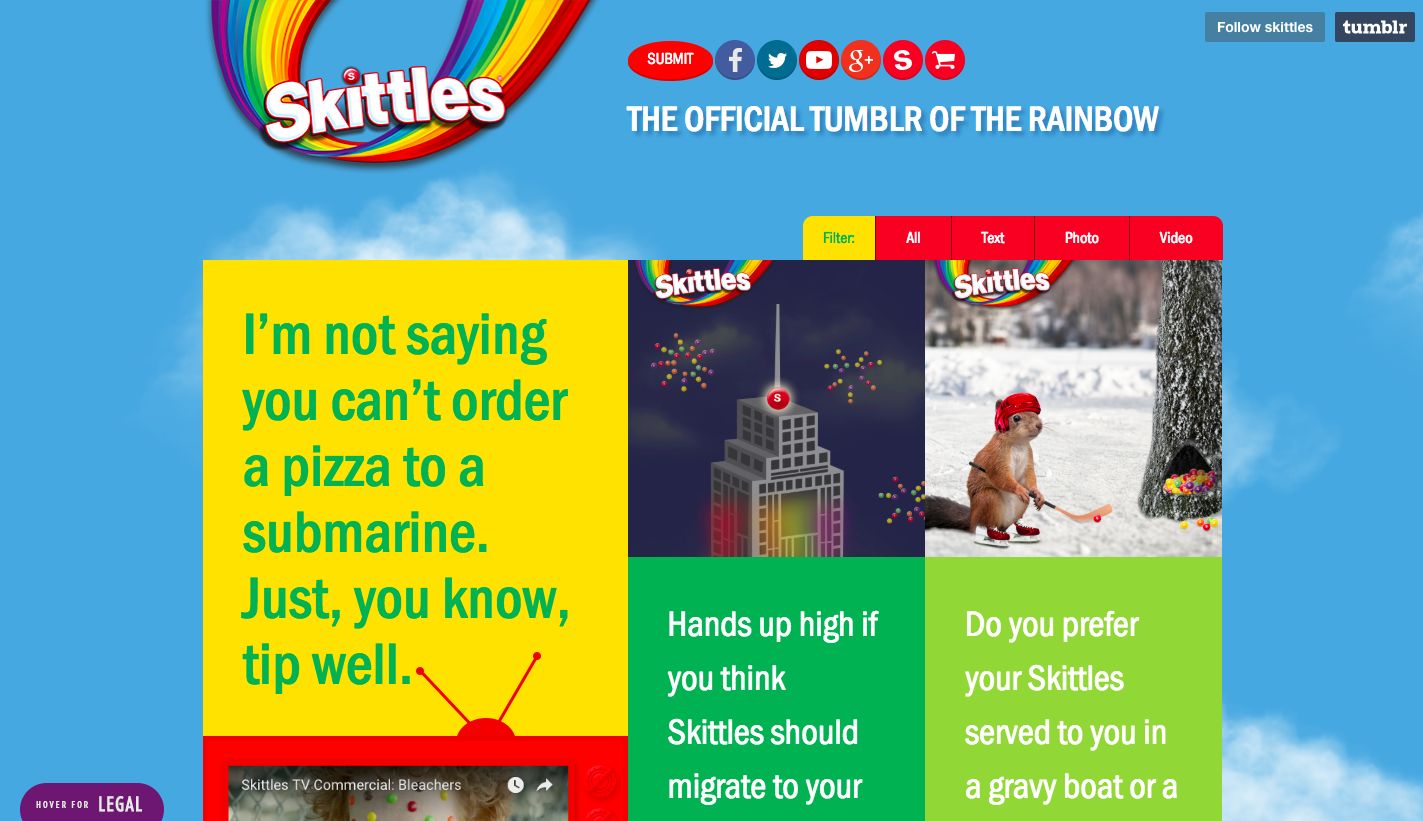 Skittles Website